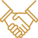 Sleek Gold Overlapping Circles Icon (1)